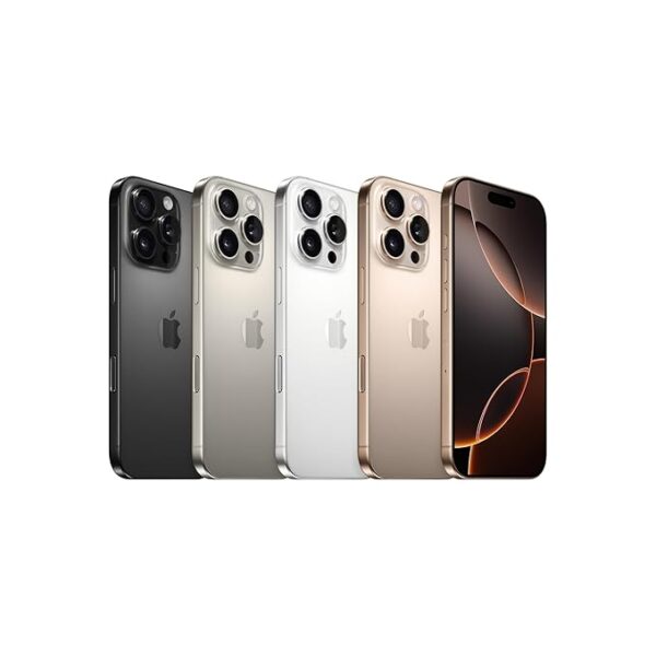 iPhone 16 Pro Max 256 GB: 5G Mobile Phone with Camera Control, 4K 120 fps Dolby Vision and a Huge Leap in Battery Life. Works with AirPods; Desert Titanium - Image 2
